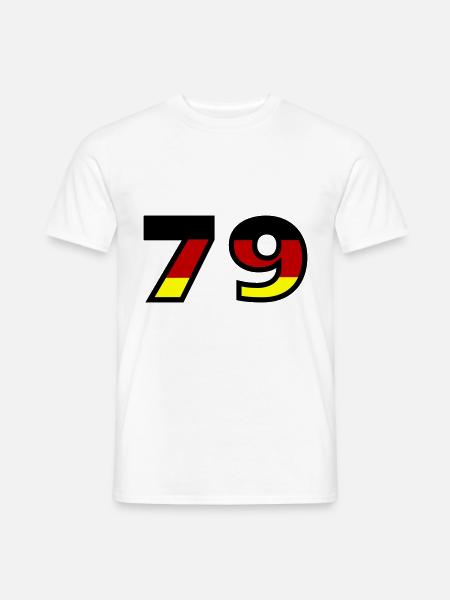 79 Number Germany Jersey - Men's T-Shirt - white