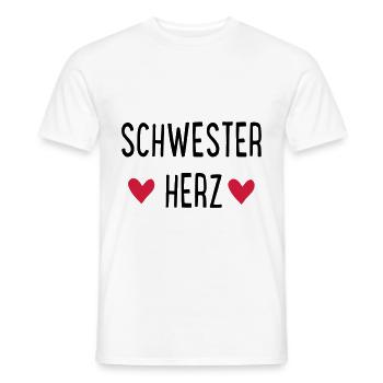 sis - Men's T-Shirt - white - Front - AI Model Male 178 dark (178cm)