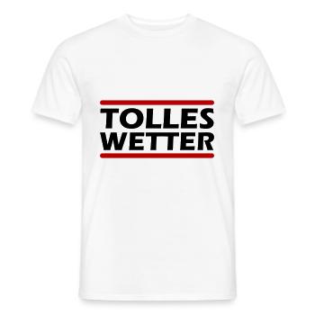 Tolles Wetter - Männer T-Shirt - Weiß - Vorne - AI Model Male 178 dark (178cm)