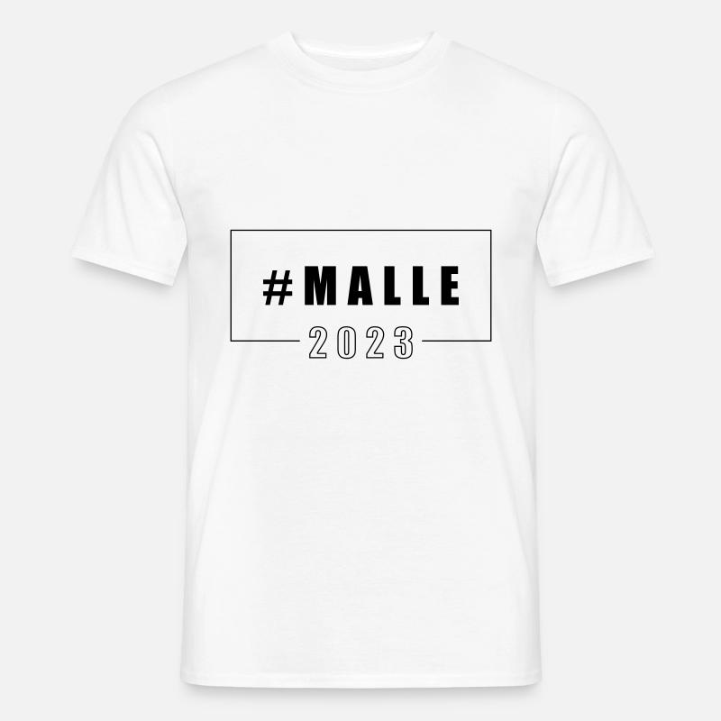 Malle 2023 Mallorca - Männer T-Shirt - Weiß