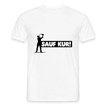 Sauf Kur Party - Männer T-Shirt - Weiß - Vorne - AI Model Male 178 dark (178cm)