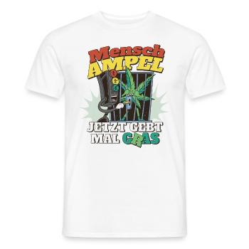 Ampel legalisiert Hanf - Männer T-Shirt - Weiß - Vorne - AI Model Male 178 dark (178cm)
