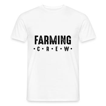 Farming Crew - Männer T-Shirt - Weiß - Vorne - AI Model Male 178 dark (178cm)