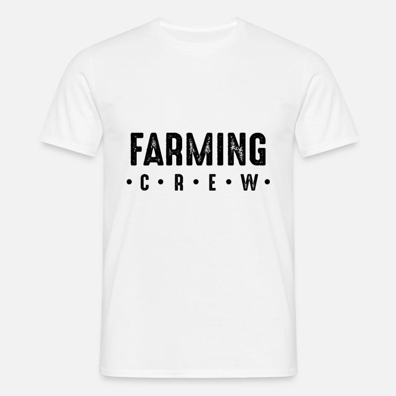 Farming Crew - Männer T-Shirt - Weiß