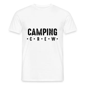 Camping Crew - Männer T-Shirt - Weiß - Vorne - AI Model Male 178 dark (178cm)