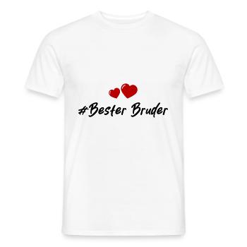 Bester Bruder Herzen Liebe - Männer T-Shirt - Weiß - Vorne - AI Model Male 178 dark (178cm)