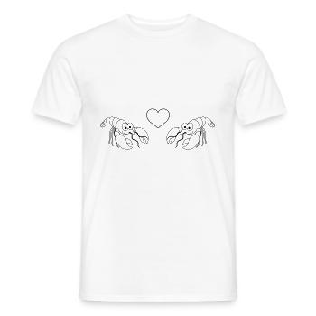 Hummer Comic Couple amour - T-shirt homme - blanc - Devant - AI Model Male 178 dark (178cm)