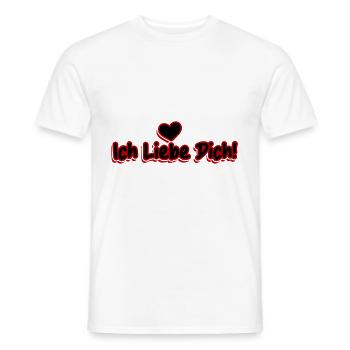 Ich Liebe Dich Spruch Valentinstag - Männer T-Shirt - Weiß - Vorne - AI Model Male 178 dark (178cm)