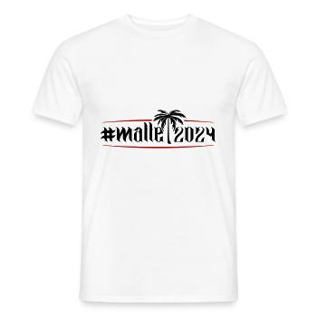 Malle 2024 Mallorca Tour - Men's T-Shirt - white - Front - AI Model Male 178 dark (178cm)