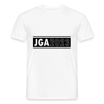 Jga 2023 Junggesellenabschied - Männer T-Shirt - Weiß - Vorne - AI Model Male 178 dark (178cm)