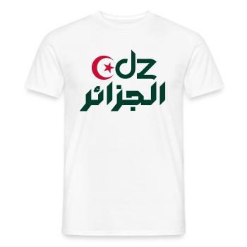 DZ t-shirt - T-shirt homme - blanc - Devant - AI Model Male 178 dark (178cm)
