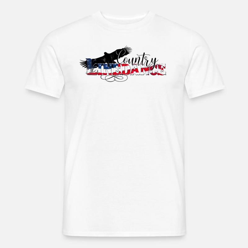 kl_linedance68d - Männer T-Shirt - Weiß
