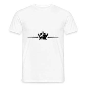 Krone Linie - Männer T-Shirt - Weiß - Vorne - AI Model Male 178 dark (178cm)