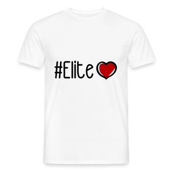 Elite Heart - Men's T-Shirt - white - Front - AI Model Male 178 dark (178cm)