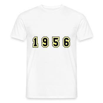 1956 Year Number - Men's T-Shirt - white - Front - AI Model Male 178 dark (178cm)