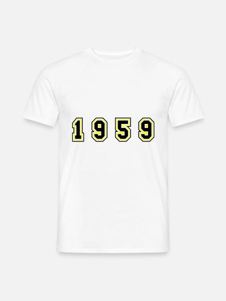 1959 Year Number - Men's T-Shirt - white
