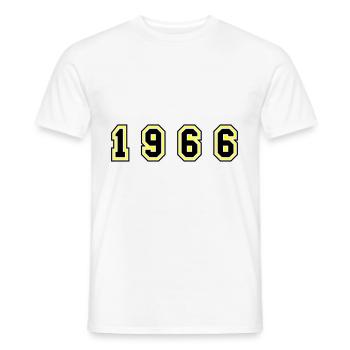 1966 Year Number - Men's T-Shirt - white - Front - AI Model Male 178 dark (178cm)