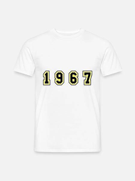 1967 Year Number - Men's T-Shirt - white