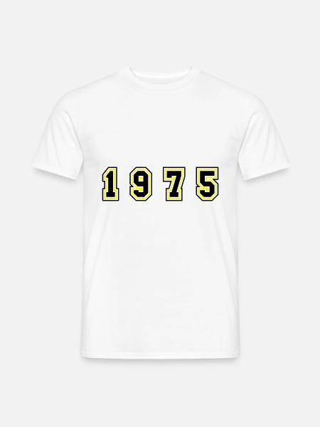 1975 Year Number - Men's T-Shirt - white