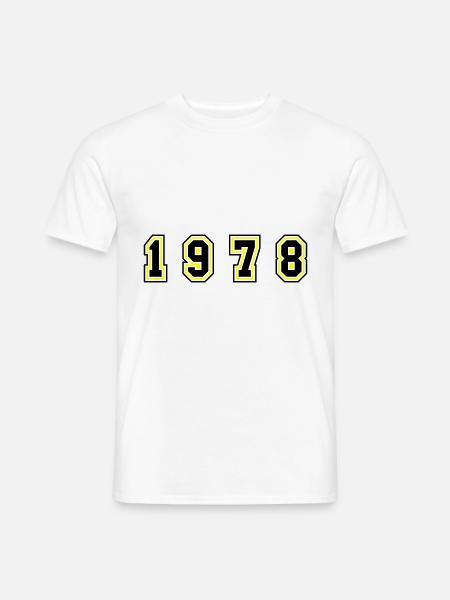 1978 Year Number - Men's T-Shirt - white