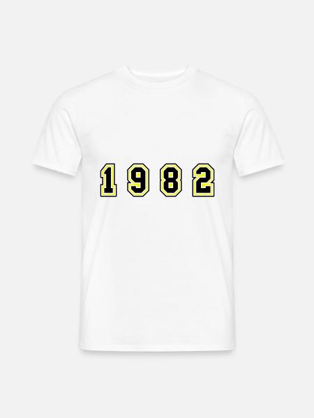 1982 Year Number - Men's T-Shirt - white