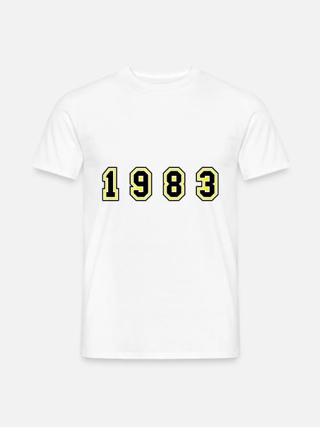 1983 Year Number - Men's T-Shirt - white