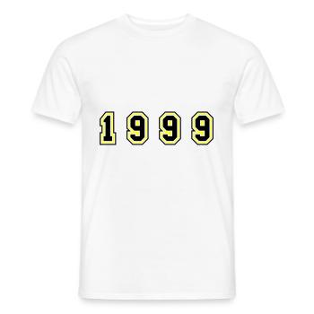 Numéro de l’année 1999 - T-shirt homme - blanc - Devant - AI Model Male 178 dark (178cm)
