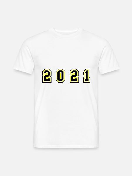 2021 Year Number - Men's T-Shirt - white