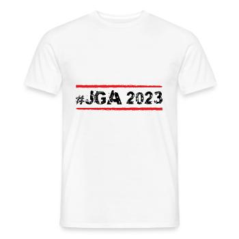 Jga 2023 - Männer T-Shirt - Weiß - Vorne - AI Model Male 178 dark (178cm)