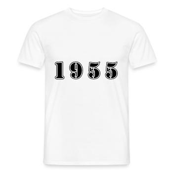 1955 Jahr Geburtstag - Männer T-Shirt - Weiß - Vorne - AI Model Male 178 dark (178cm)