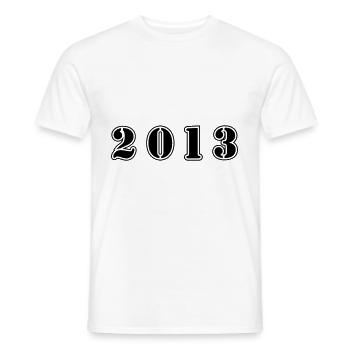 2013 Jahr Geburtstag - Männer T-Shirt - Weiß - Vorne - AI Model Male 178 dark (178cm)