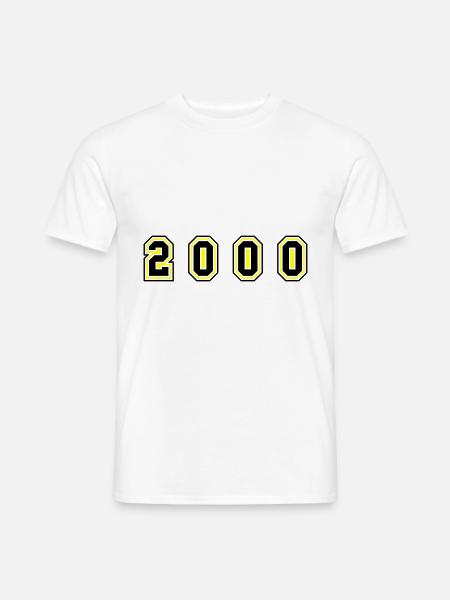 2000 year number - Men's T-Shirt - white