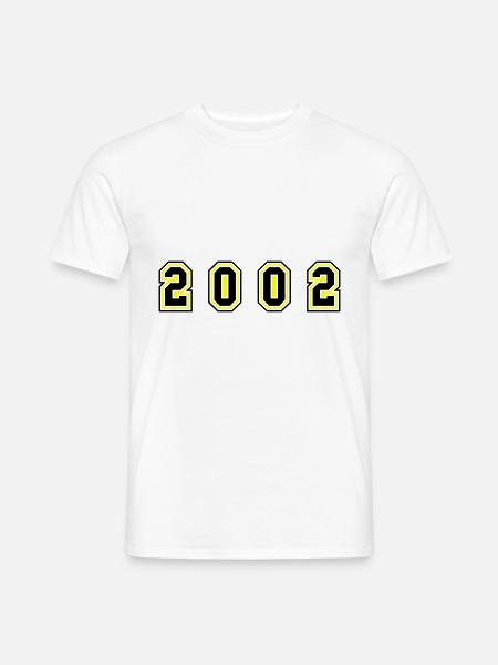 2002 Year Number - Men's T-Shirt - white