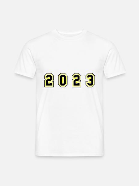 2023 year number - Men's T-Shirt - white