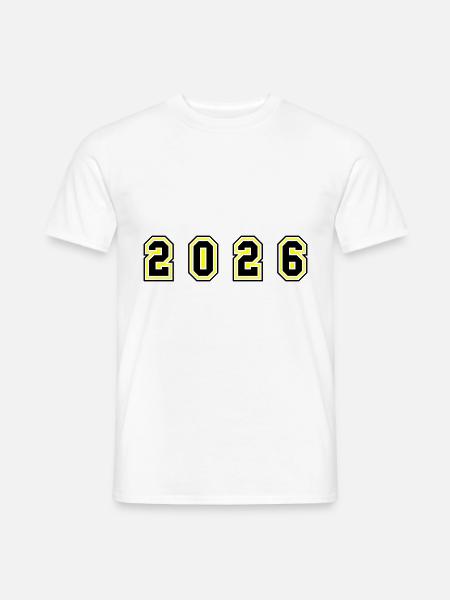 2026 Year Number - Men's T-Shirt - white