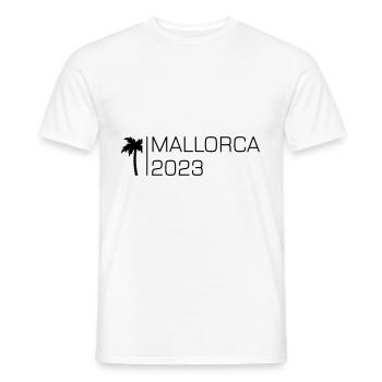 Majorque 2023 - T-shirt homme - blanc - Devant - AI Model Male 178 dark (178cm)