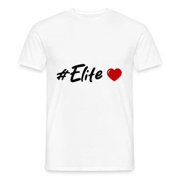 Elite Heart - Men's T-Shirt - white - Front - AI Model Male 178 dark (178cm)