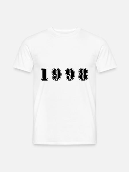 1998 year birthday - Men's T-Shirt - white