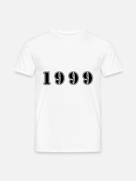 1999 year birthday - Men's T-Shirt - white