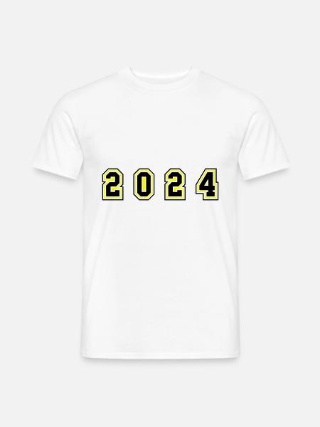 2024 year number - Men's T-Shirt - white