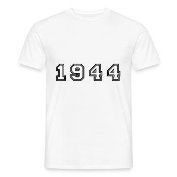 Numéro de l’année 1944 - T-shirt homme - blanc - Devant - AI Model Male 178 dark (178cm)