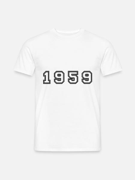 1959 Year Number - Men's T-Shirt - white
