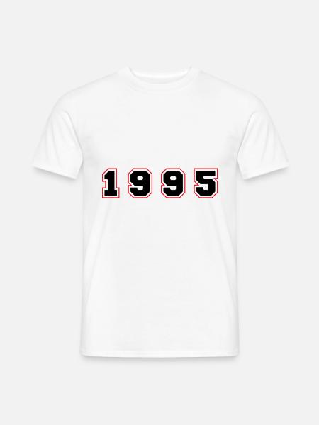 1995 Year Number - Men's T-Shirt - white