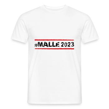 Malle 2023 - T-shirt homme - blanc - Devant - AI Model Male 178 dark (178cm)