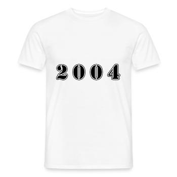 2004 Jahr Geburtstag - Männer T-Shirt - Weiß - Vorne - AI Model Male 178 dark (178cm)
