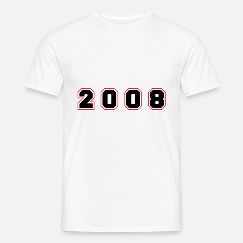 Numéro de l’année 2008 - T-shirt homme - blanc