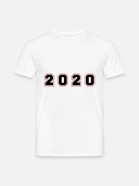 2020 Year Number - Men's T-Shirt - white