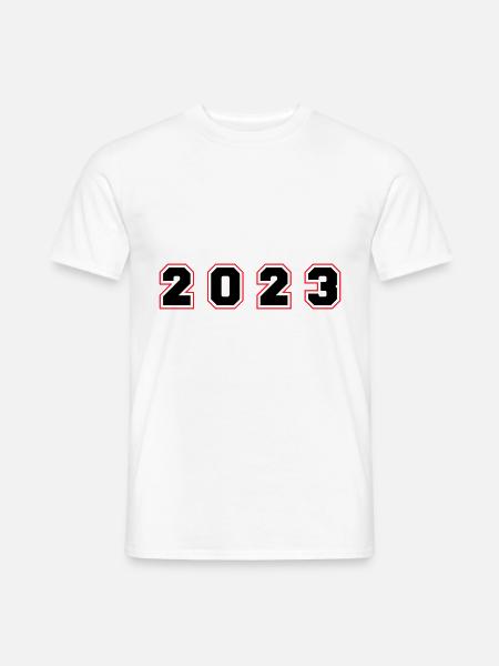 2023 year number - Men's T-Shirt - white
