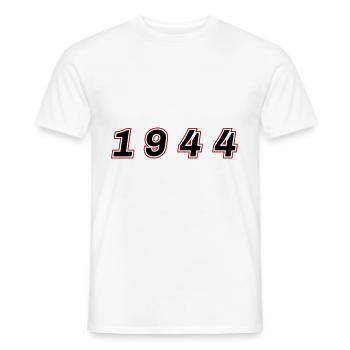 Numéro de l’année 1944 - T-shirt homme - blanc - Devant - AI Model Male 178 dark (178cm)