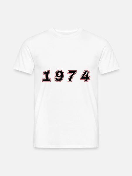 1974 Year Number - Men's T-Shirt - white